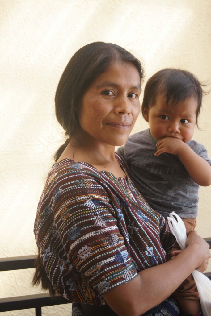 Guatemalan woman and child