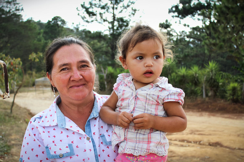 Grandmother and granddaughter in Honduras