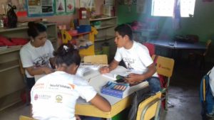 In Valle, Honduras, Marlon begins his alternative education class ©2018 photo by Elmer Osorto, Project Facilitator.