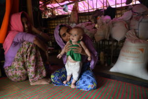 Photo: 9,698 children under age five have been screened for acute malnutrition, with 3,314 (34%) suspected cases referred for treatment through nine Women and Young Child Spaces (WAYCS), set up by World Vision, catering to pregnant and lactating women and children under five. ©2018 World Vision, Annila Harris