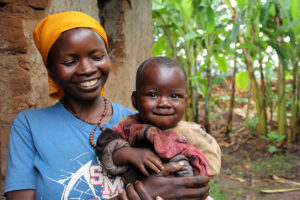 Baby Serenia’s mom Jane, 25, has taken part in a cash for work project organized by World Vision in their village in eastern Burundi. The money they’re earning is invested in their farm, along with taking care of daily needs. ©2017 World Vision, Mark Nonkes.