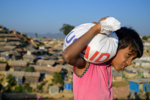 foreign assistance helps Rohingya refugee
