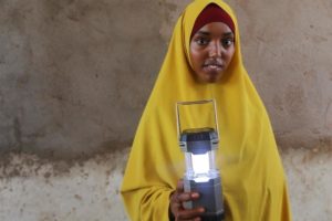 Displaced girl in Somalia