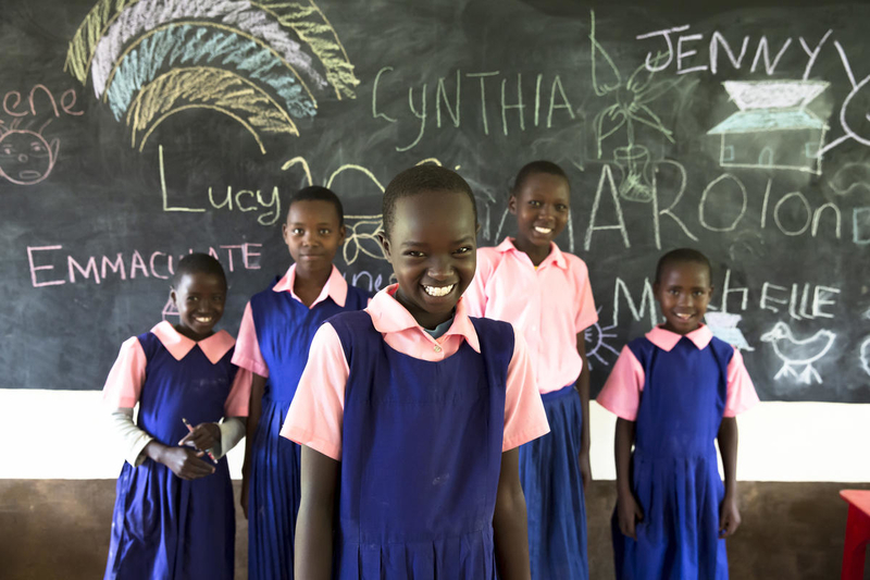 Girl students in Kenya