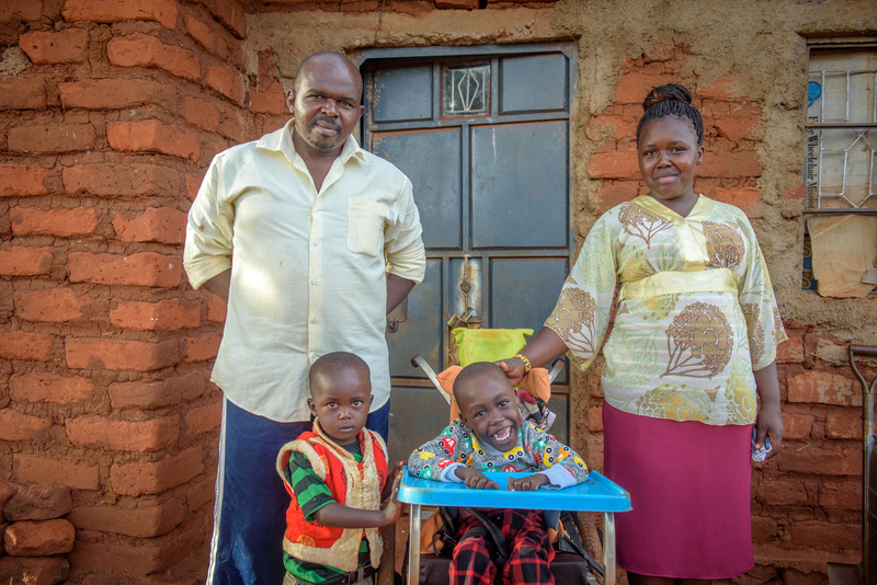 USAID helped World Vision get Dennis a wheelchair. 