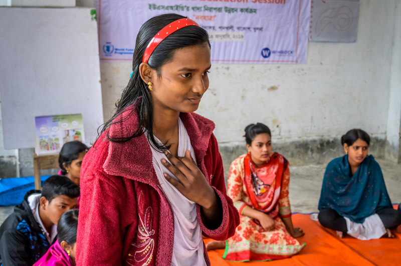 Young girl in Bangladesh