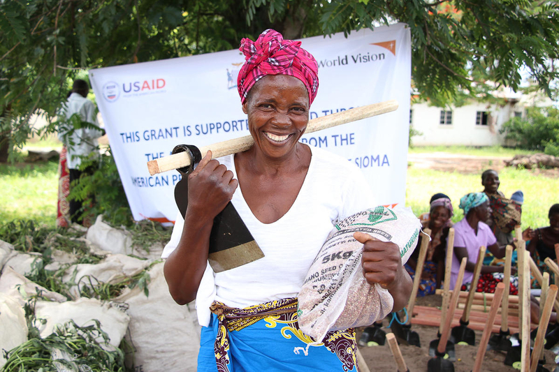 Woman supported by USAID