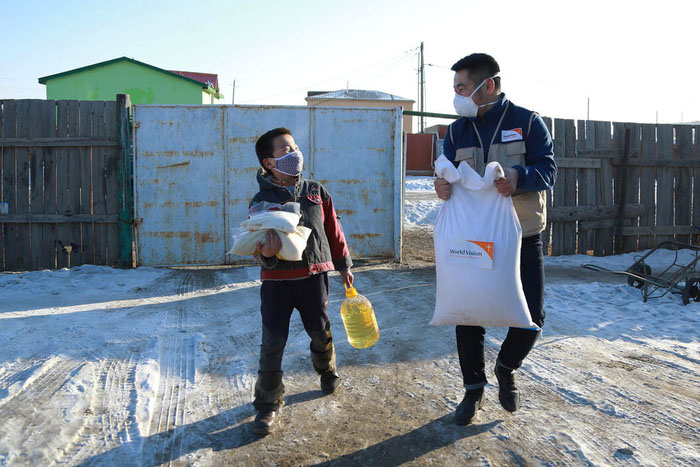 Supply distribution in Mongolia