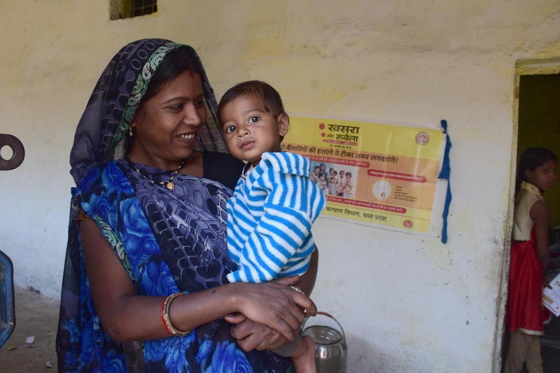 mother and child who received vaccine