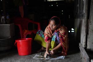 Naima working to support her goals