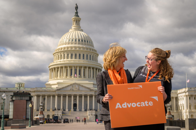 Advocacy volunteers in Washington, D.C.